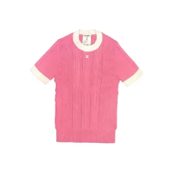 CHANEL 23 Spring And Summer T-Shirt Women's Pink