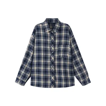 PAZZO Shirts Women's Navy Blue