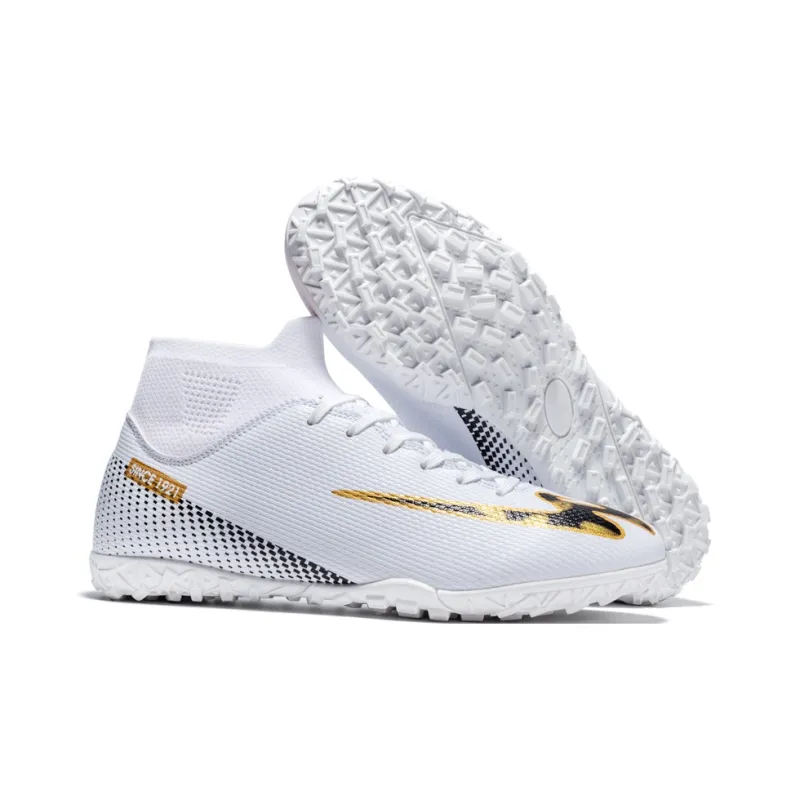 Binary Soccer Shoes Unisex High Top Gold-5