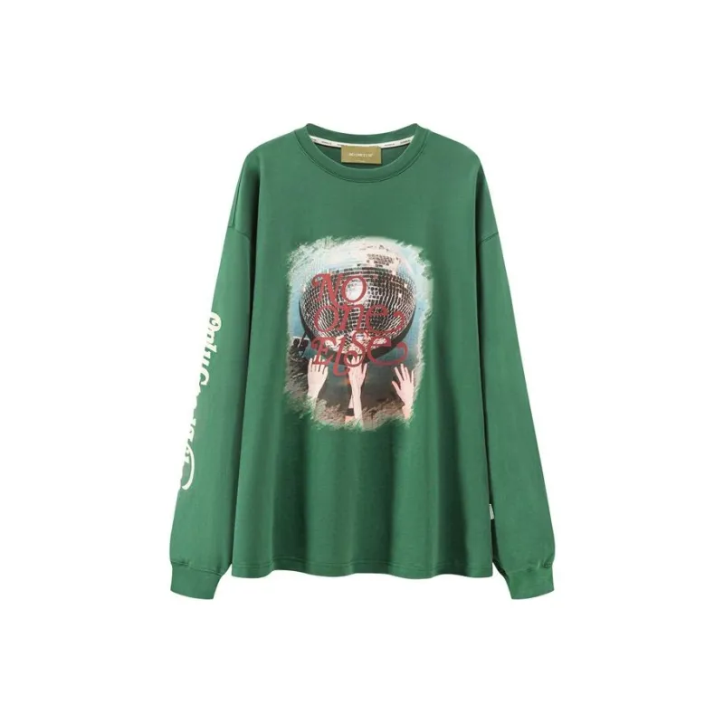 NO ONE ELSE T Shirt Unisex Gray Green-0