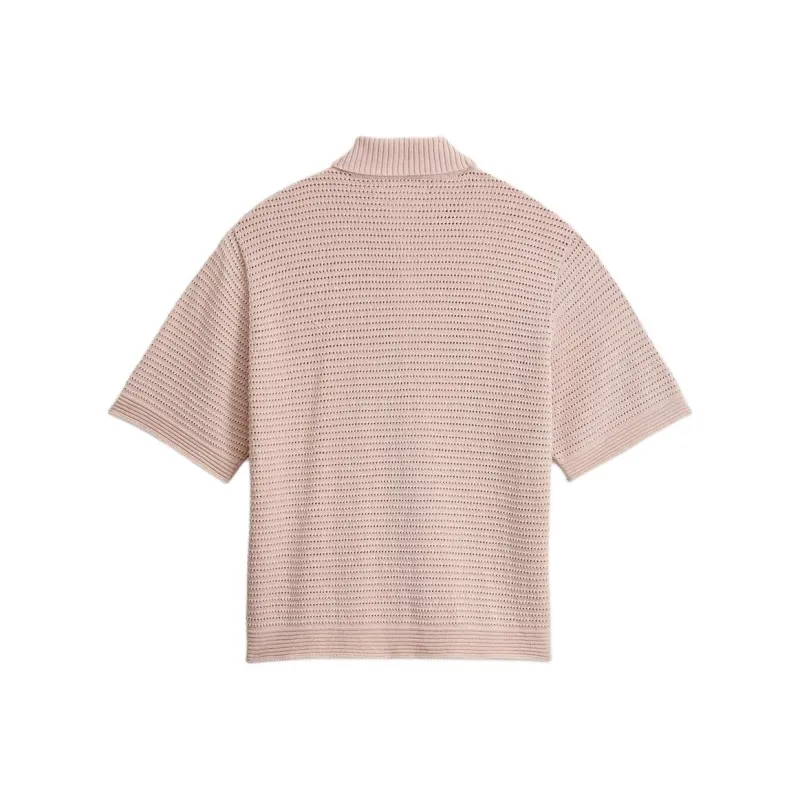 ZARA Polo Shirt Men's Light Peach Pink-1