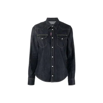 DSQUARED 2 Long Sleeved Buttoned Up Denim Shirt