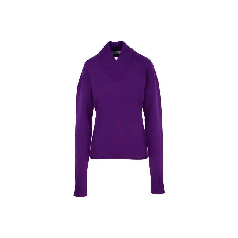 SportMax V Neck Long Sleeved Jumper-0