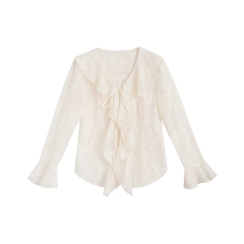 ZIHAN Shirts Women's Beige Gold-0