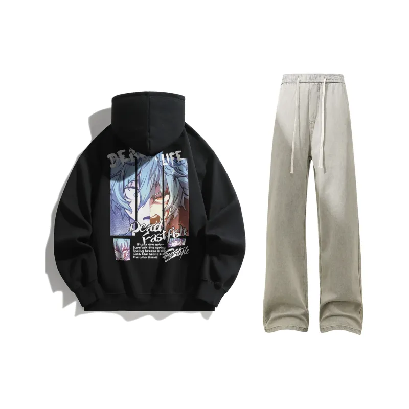 FASTFISH x SHENGSIJUELIANMINGKUAN Sweatshirt Set Unisex-26