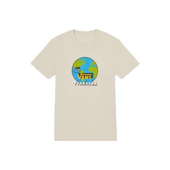Vans Artist Collaboration Drop Shoulder Sleeve T Shirt Women's Oat