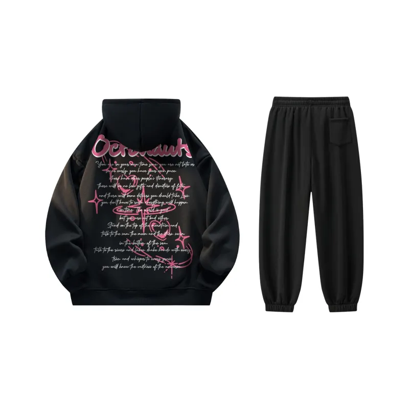 Small Columns Under The Sea Sweatshirt Set Unisex-16