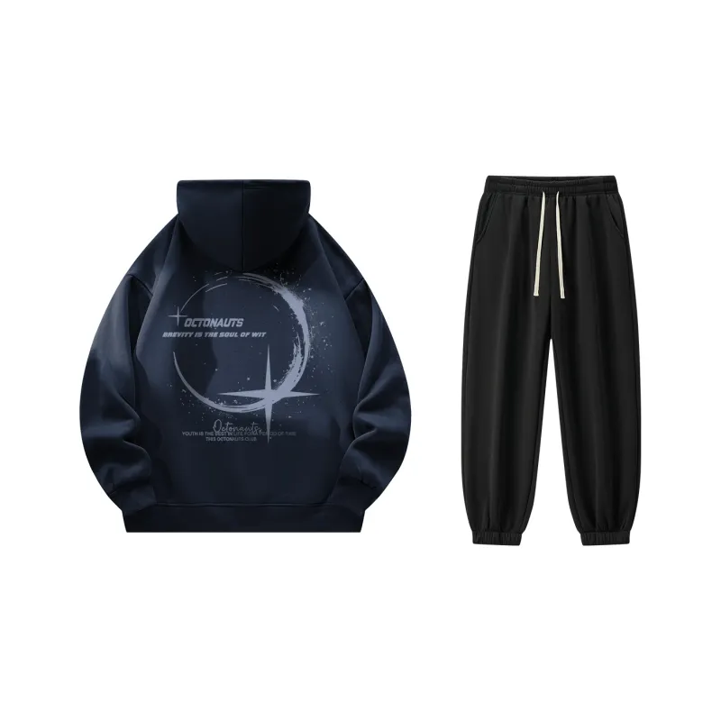 Small Columns Under The Sea Sweatshirt Set Unisex-2