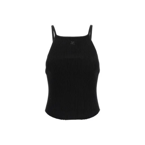 COURREGES Cut Out Sleeveless Tank Top
