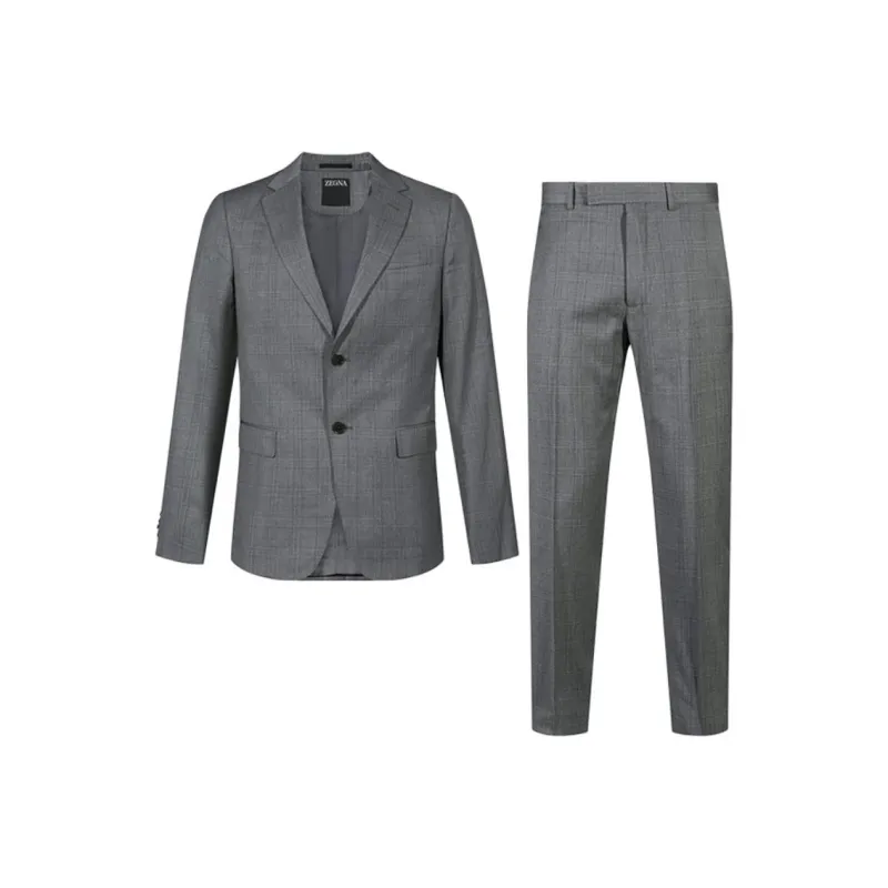Ermenegildo Zegna Single breasted Wool Suit-0