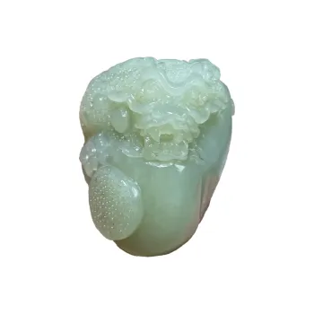 BUDOUXIAOAI Hetian Jade Handheld Piece Yellow Jade Men's