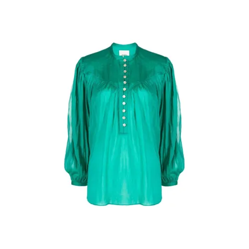 ISABEL MARANT Kiledia Puff sleeve Buttoned Blouse