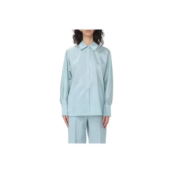 MaxMara Studio Clan Buttoned Long-Sleeved Top