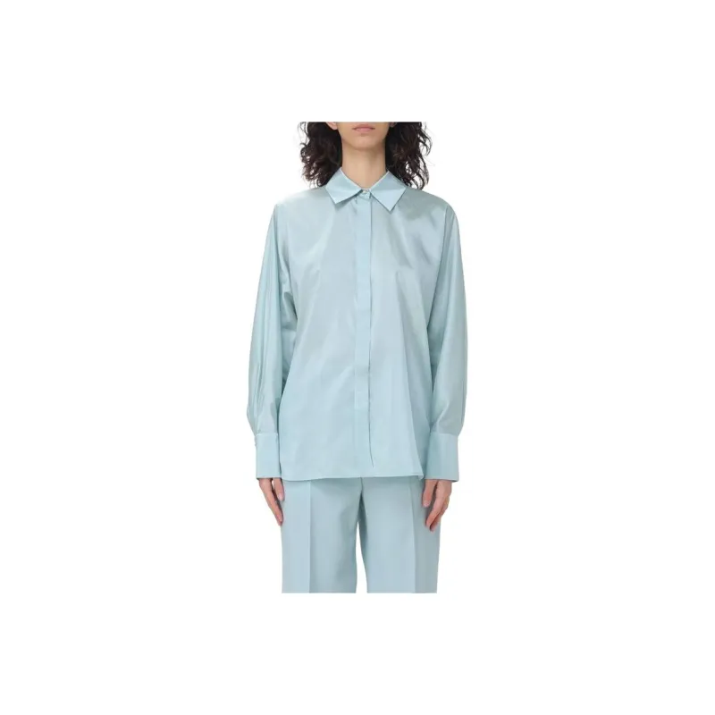 MaxMara Studio Clan Buttoned Long Sleeved Top-0