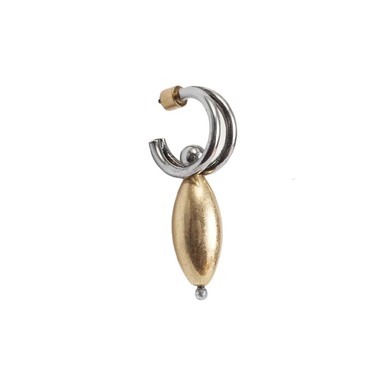 ZARA Metal Earrings Women's Gold-1