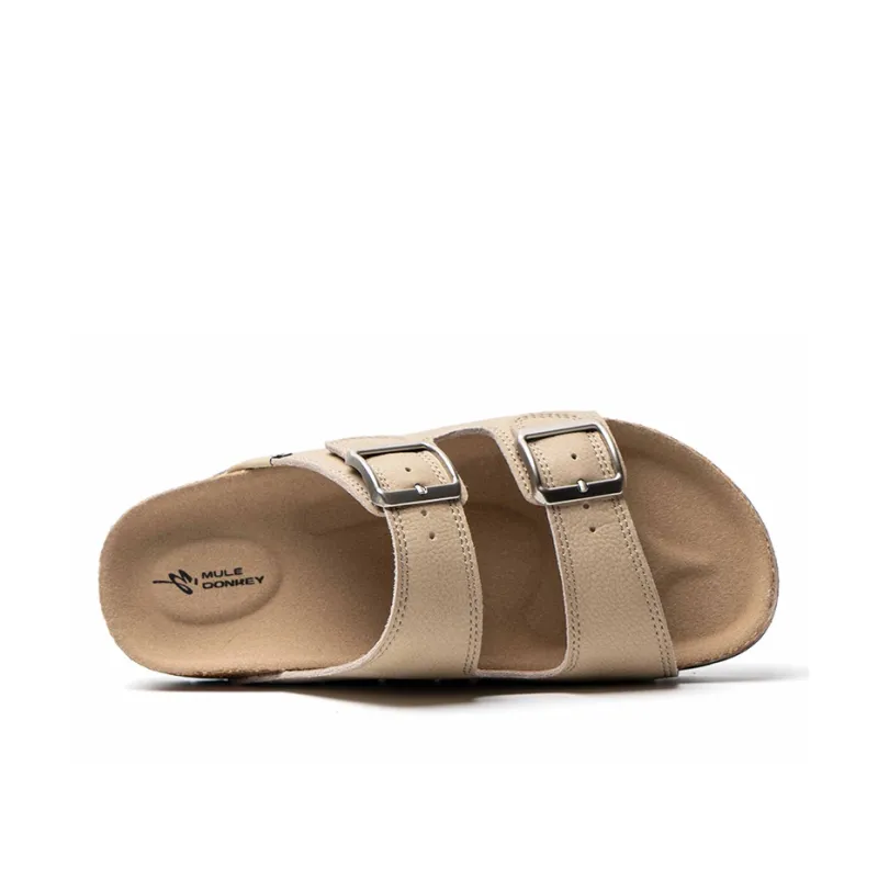Mule Donkey Composite Sole Slip Resistant Slide Slippers Women's Light Khaki-6