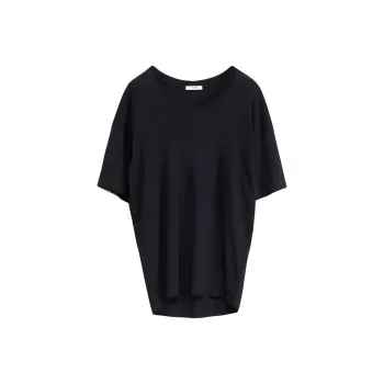 Lemaire Rib T Shirt 'Black'