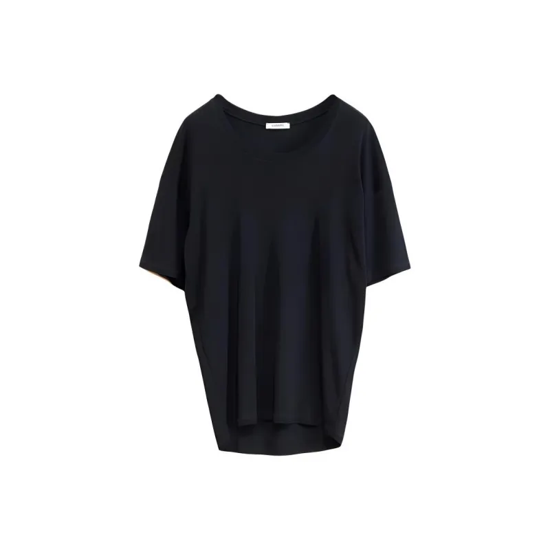 Lemaire Rib T Shirt 'Black'-0