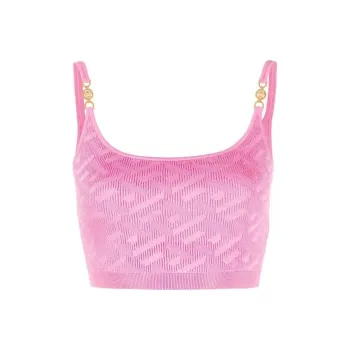 VERSACE Knit Tank Top 'Pink Paradise'