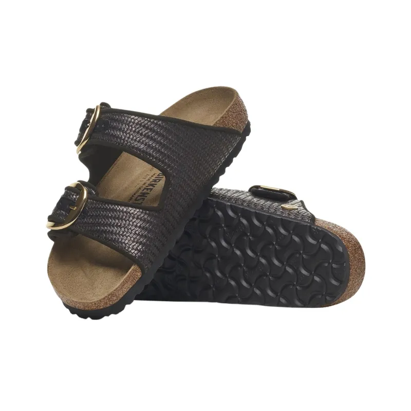 Birkenstock Arizona Slide Slippers Unisex Black Regular Loose Fit-4