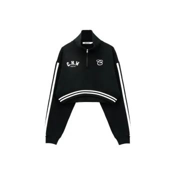 CANOTWAIT_ Lapel Sweatshirt Spring And Autumn Women's