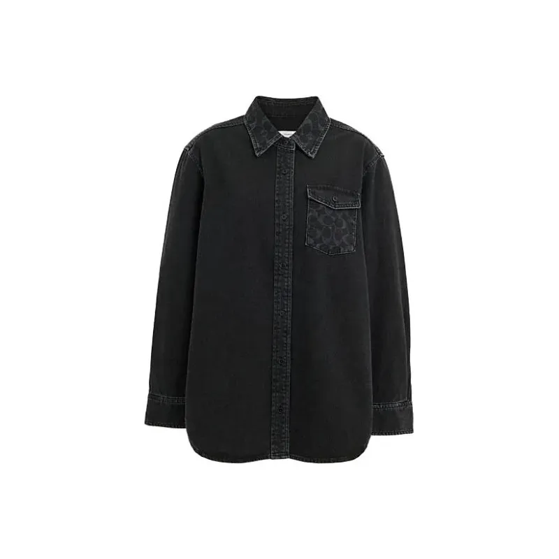 COACH Shirts Women's Black-0