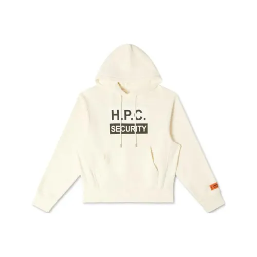HERON PRESTON Security Logo-Printed Drawstring Hoodie