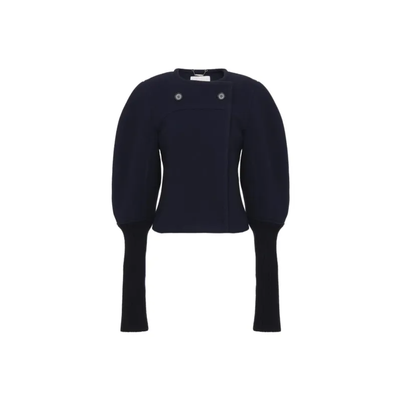 Chloé Boxy Cropped Coat-0