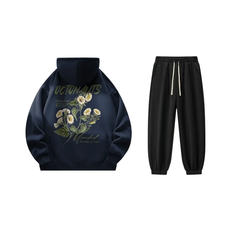 Small Columns Under The Sea Sweatshirt Set Unisex-2