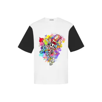 Richie Macie T Shirts Women's Black & White