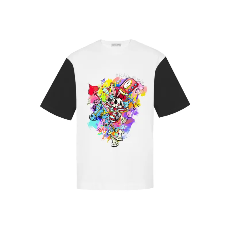 Richie Macie T Shirts Women's Black & White-0