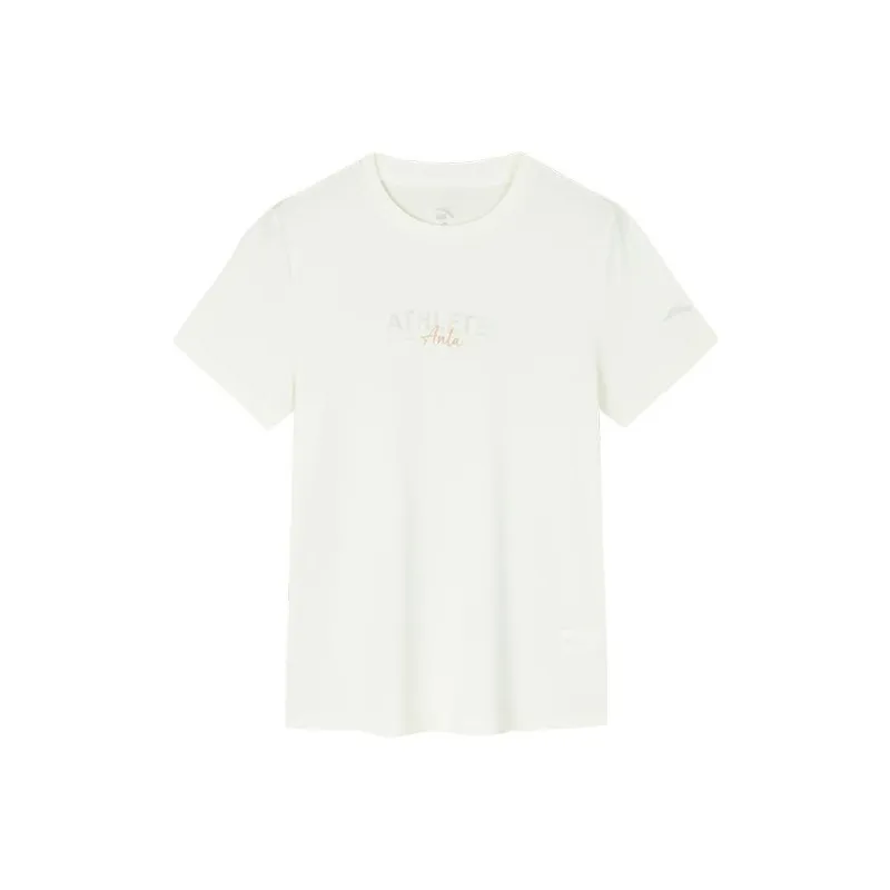 Anta Variety Training Collection Regular T Shirt Women's Corn White-0