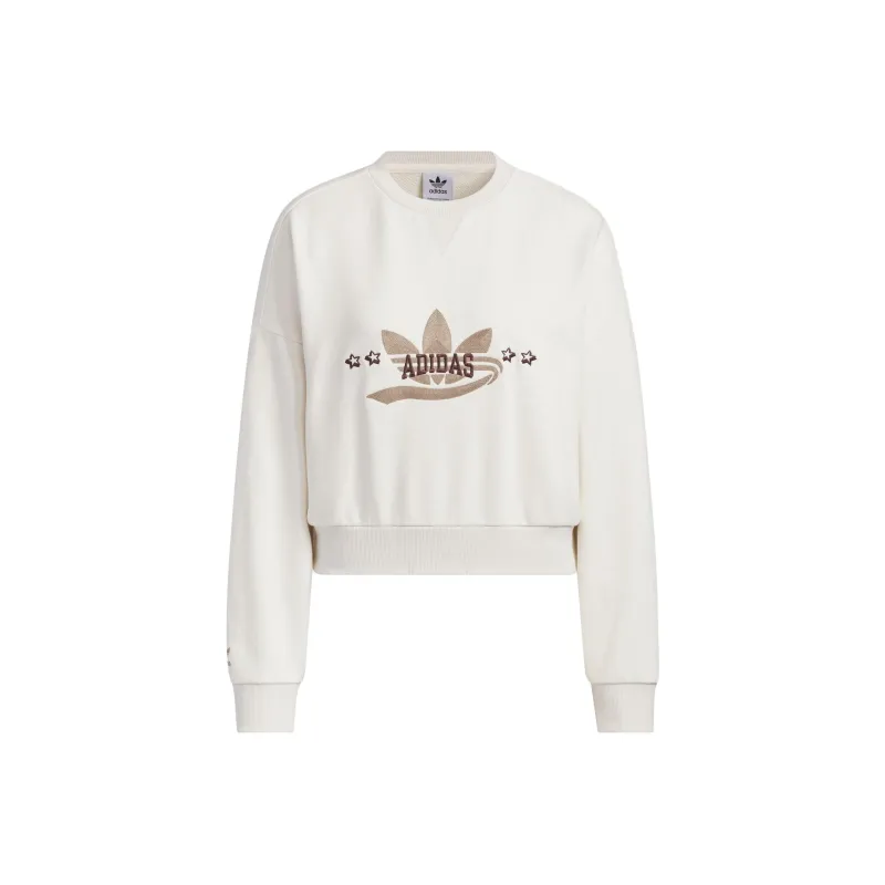 Adidas Originals Trefoil Sweatshirt Women's Pink White-0