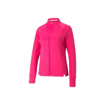 PUMA Veste De Golf Entièrement Zippée Heather Femme Jacket Women's Rose Red