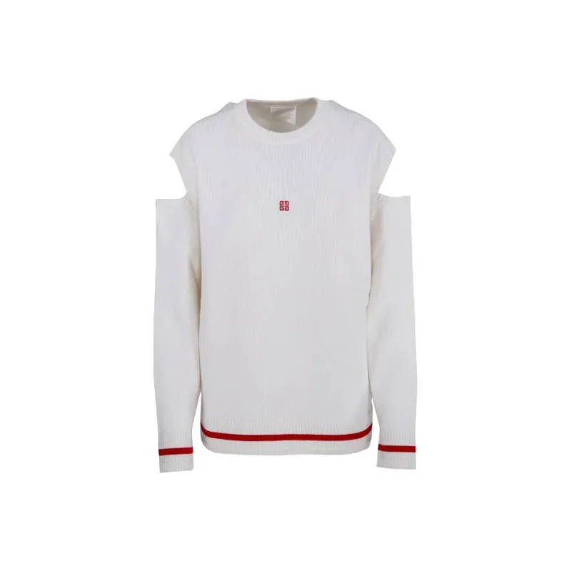 Givenchy Intarsia-logo Cut-out Jumper-0