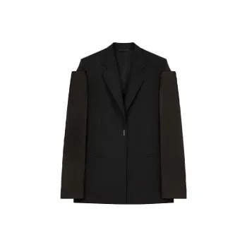 Givenchy Collarless Single-breasted Jacket