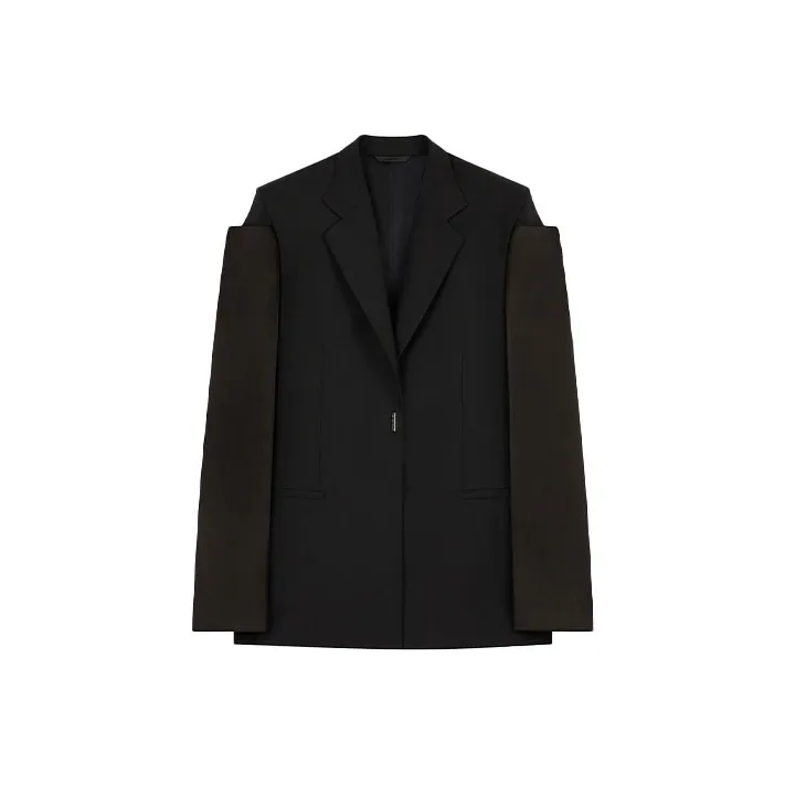 Givenchy Collarless Single breasted Jacket-0