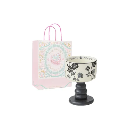 XZAN Ceramic Vintage Raised Base Home Decor Candle Cup Holder