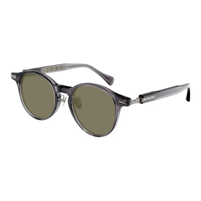 ROLLOTD Plate Frame Round Sunglasses Unisex-8