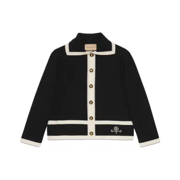 GUCCI Contrast Trim Jacket 'Black/Ivory'