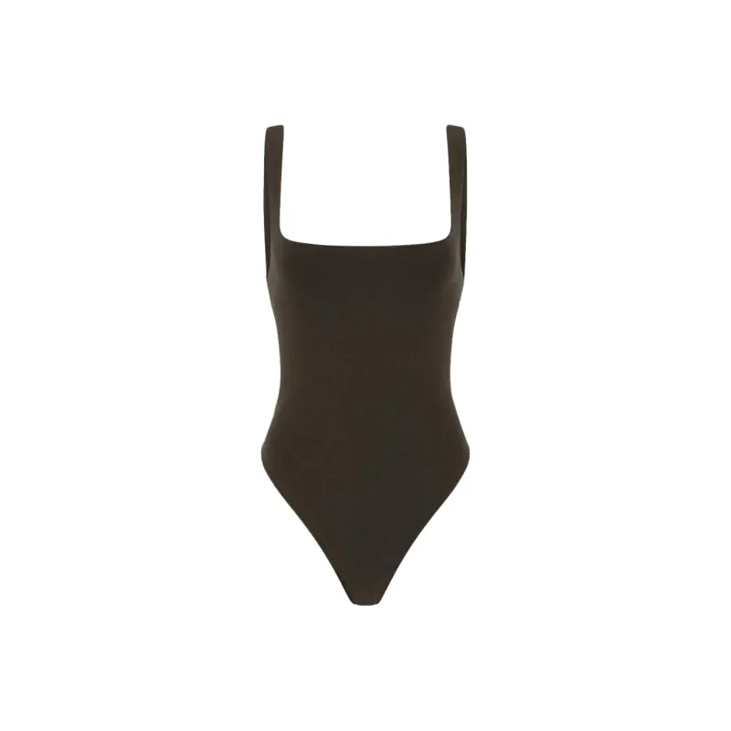 Entire Studios Square neck Sleeveless Bodysuit-0