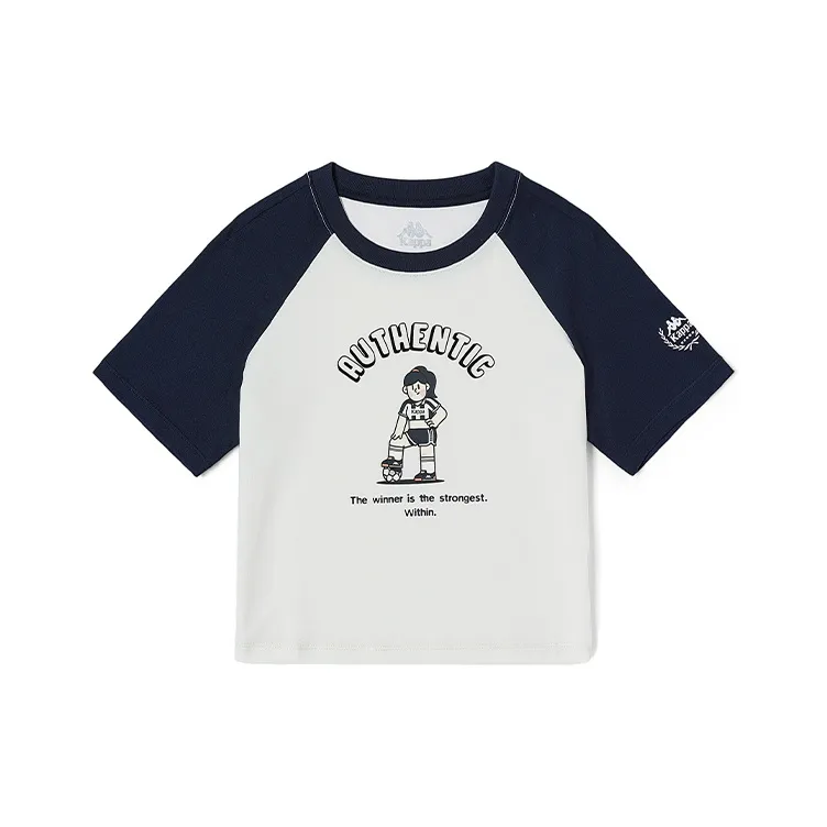 Kappa T Shirt Women's Korean White-0