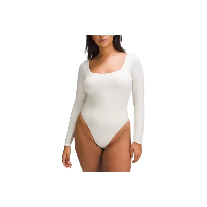 Lululemon Wundermost Ultra Soft Nulu Square Neck Long Sleeve Bodysuit Bodysuits Women's-7