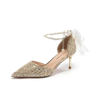 Zomila Slim Heel High Heels Women's Gold
