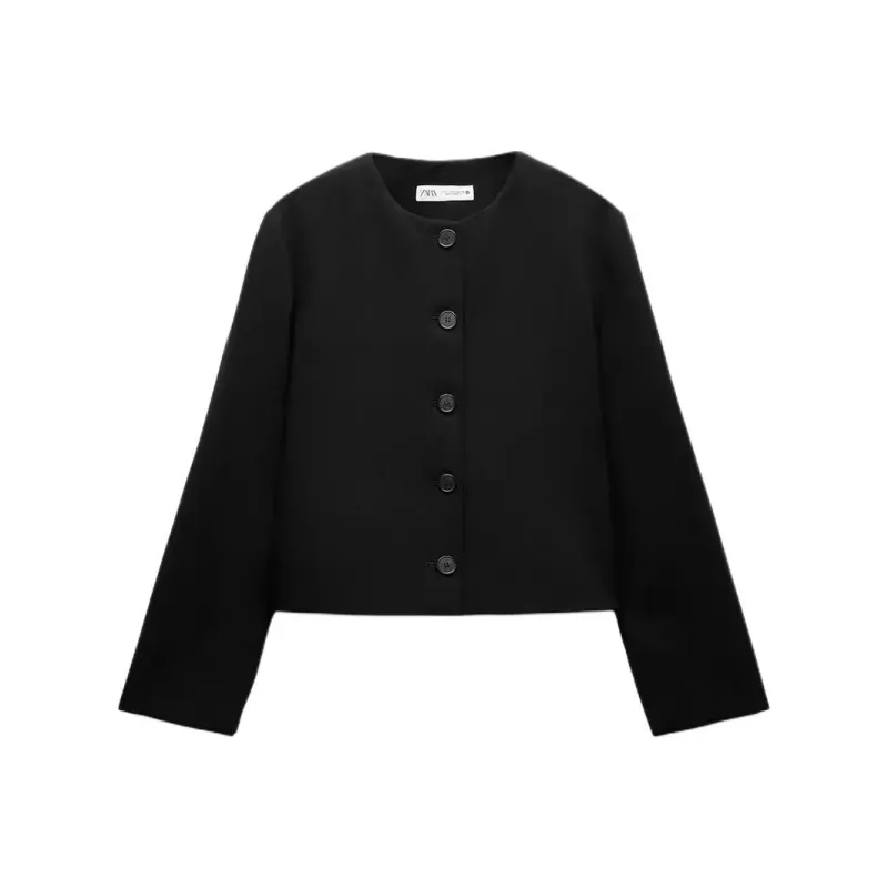 ZARA ZW Series Jackets & Coats Women's Black-0