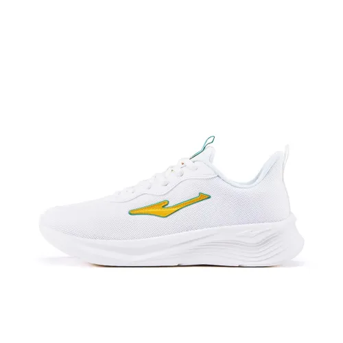 Erke Running Shoes Men Low Top Microcrystalline White/Orange Yellow