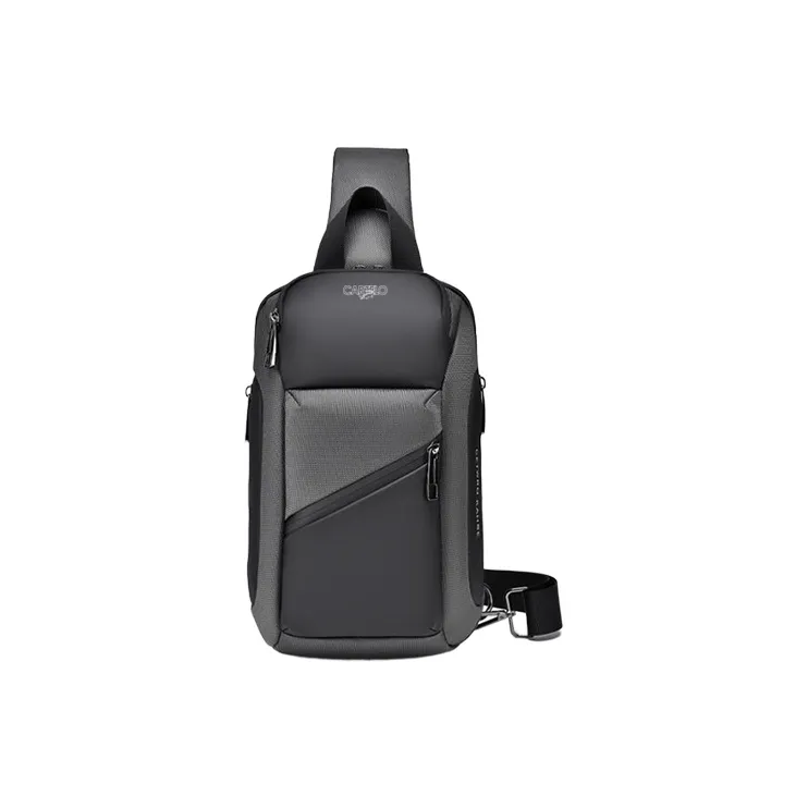CARTELO Polyester Sling Bag Regular Men's Black/Gray/Blue-6