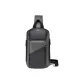 Diagonal Zipper in Gray