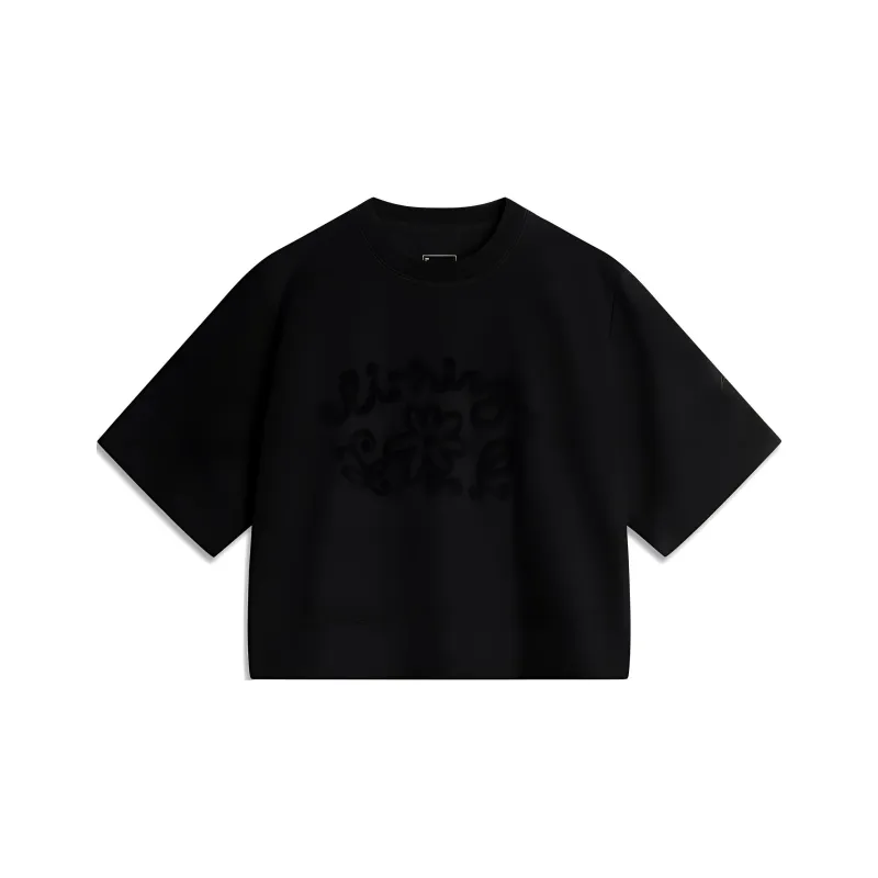 LiNing Chinese Culture Series T Shirt Women's Black-0