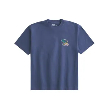 Hollister T Shirt Men's Light Marine Blue